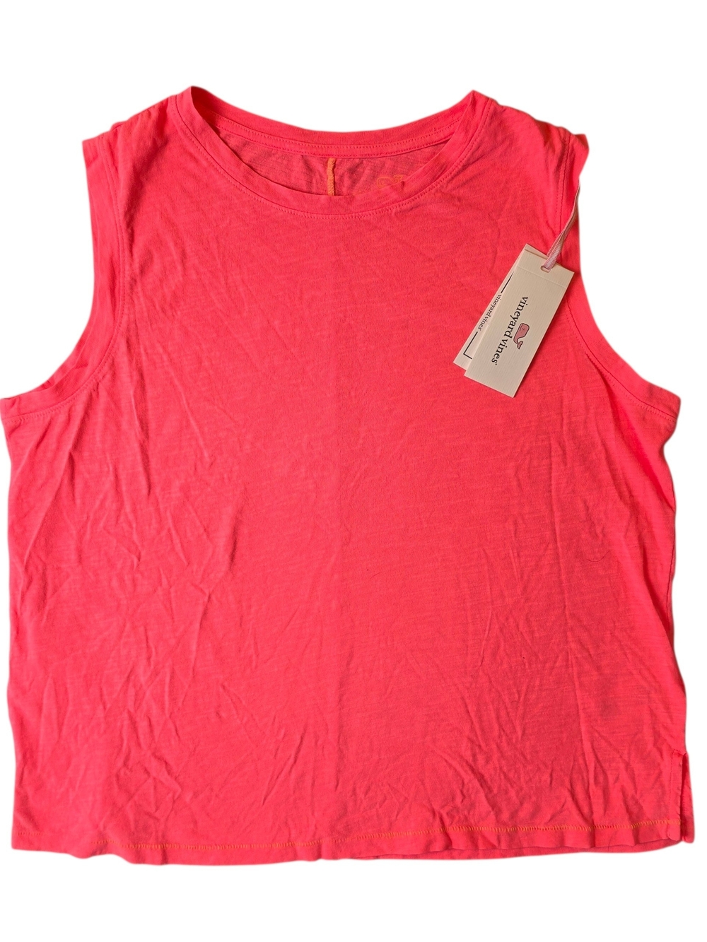Vineyard Vines Surftee Tank Top Womans Small Pink Sleeveless Beach Preppy